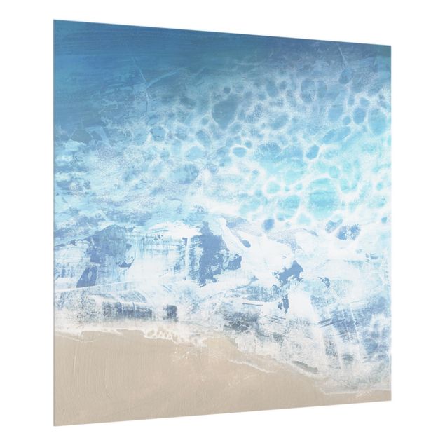 Glass splashback beach Tides In Color II