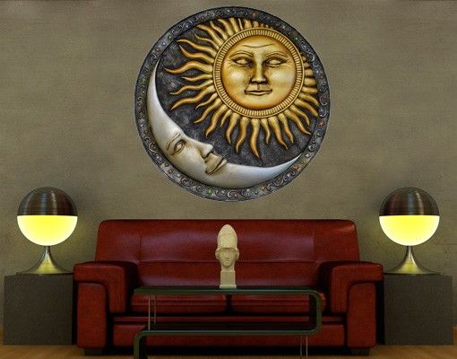 Universe wall stickers No.459 Sun and Moon