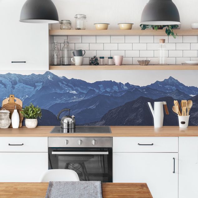 Kitchen splashbacks Panoramic View Of Blue Mountains