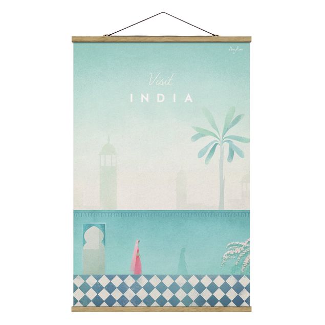 Prints vintage Travel Poster - India