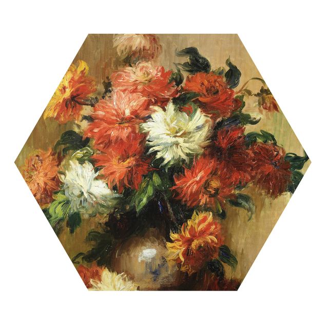 Floral canvas Auguste Renoir - Still Life with Dahlias