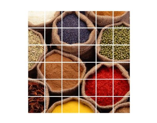 Tile films multicoloured Colourful Spices