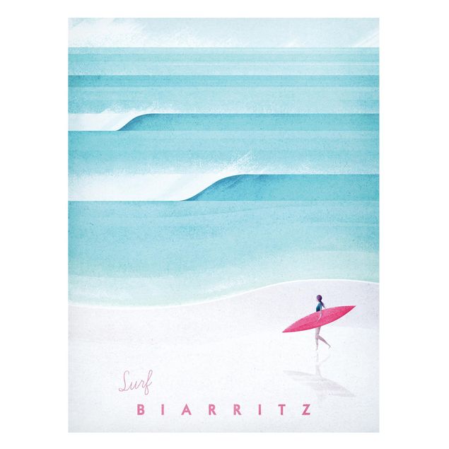 Prints landscape Travel Poster - Biarritz