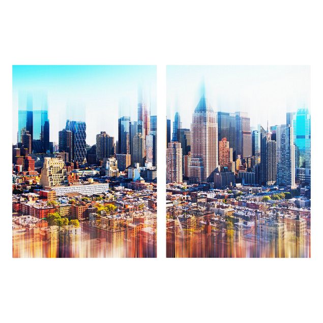 Architectural prints Manhattan Skyline Urban Stretch