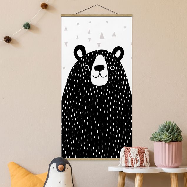 Kids room decor Zoo With Patterns - Bear