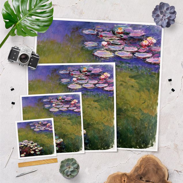 Prints modern Claude Monet - Water Lilies