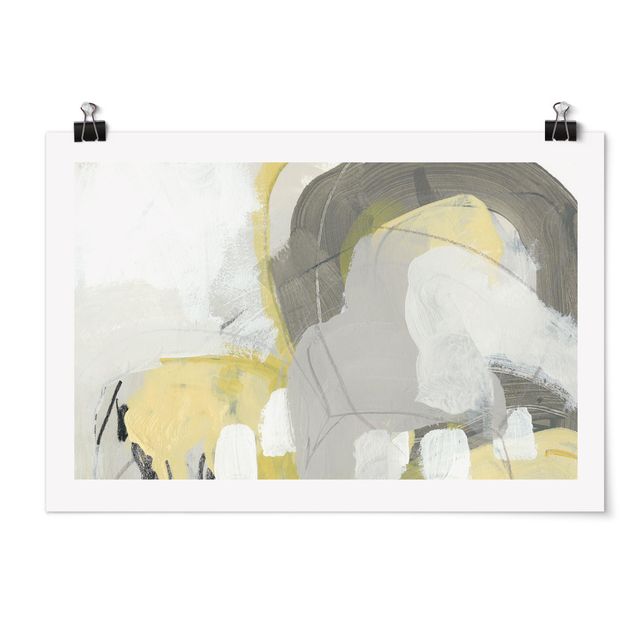 Abstract poster prints Lemons In The Mist II