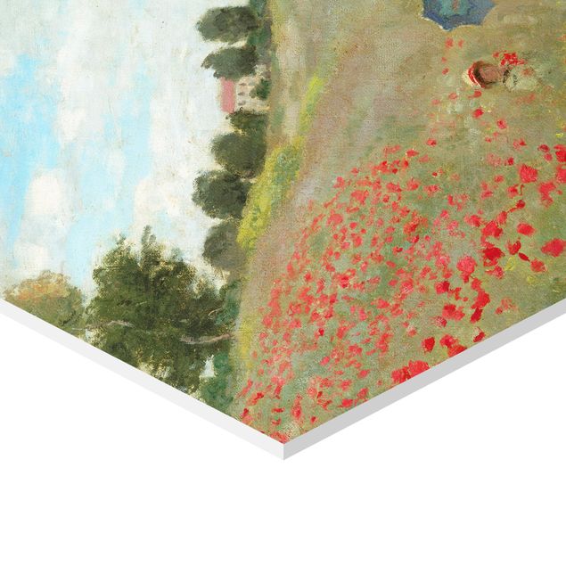 Floral prints Claude Monet - Poppy Field Near Argenteuil