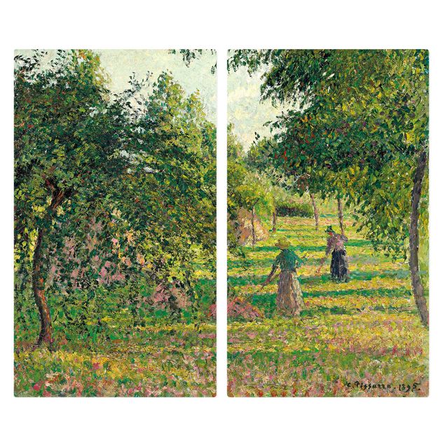 Art style Camille Pissarro - Apple Trees And Tedders, Eragny