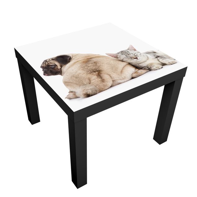 Adhesive film for furniture IKEA - Lack side table - Lack table Möpschen And Kittens