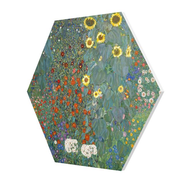 Floral canvas Gustav Klimt - Garden Sunflowers