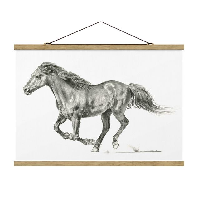 Contemporary art prints Wild Horse Trial - Mare