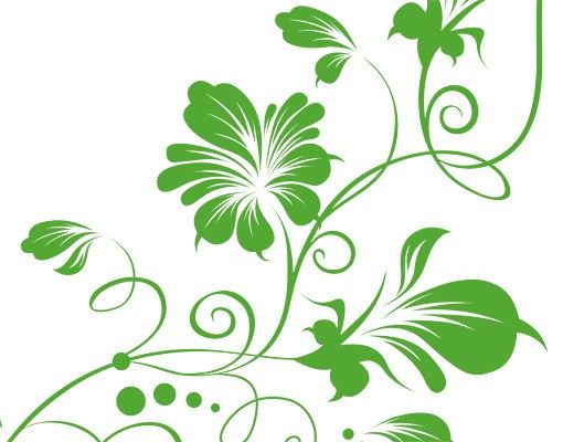 Wall stickers plants No.79 Tender Flower