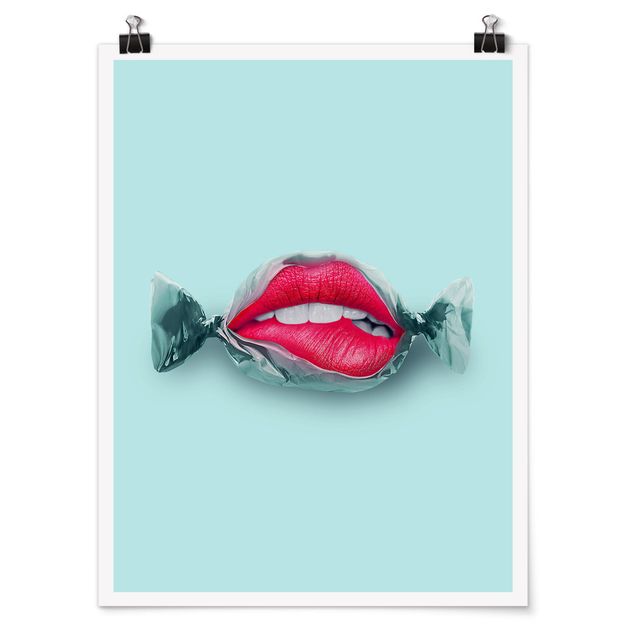 Prints modern Candy With Lips