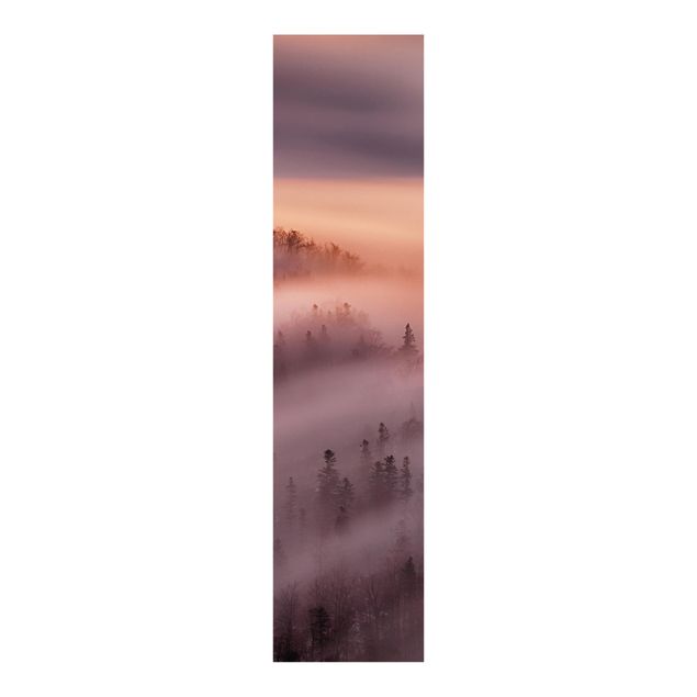Sliding panel curtains landscape Fog Flood
