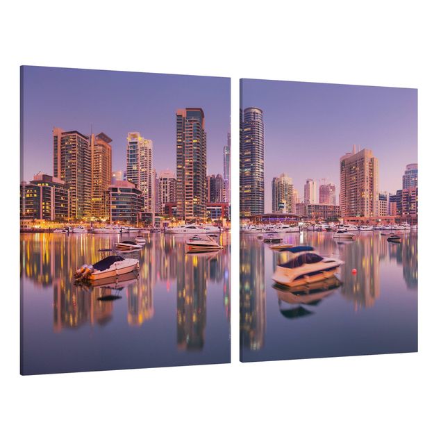 Architectural prints Dubai Skyline And Marina