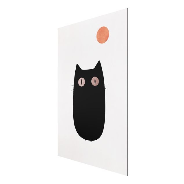 Canvas art Black Cat Illustration