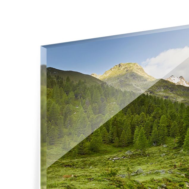 Glass Splashback - Debanttal National Park Hohe Tauern - Panoramic