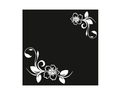Flower stickers for glass No.CA10 Dream Of Hibiscus II