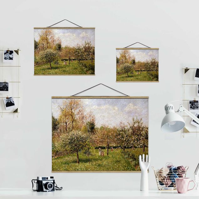 Landscape canvas prints Camille Pissarro - Spring In Eragny