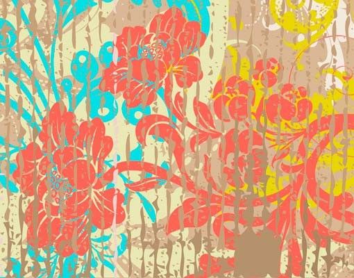 Self adhesive film Flowers Of Past Time
