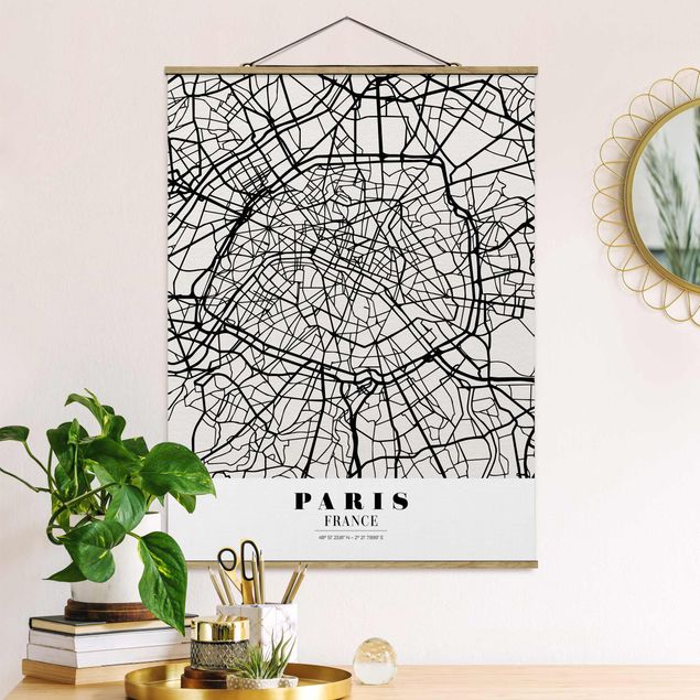 Kitchen Paris City Map - Classic
