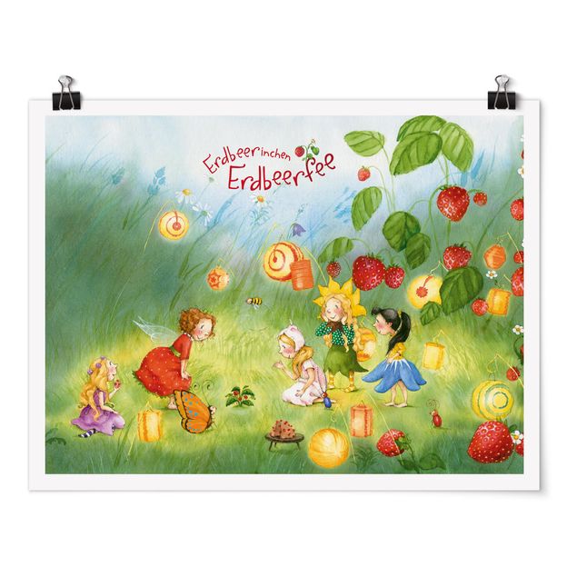 Prints multicoloured Little Strawberry Strawberry Fairy - Lanterns
