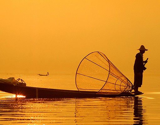 Film adhesive Fisherman And Sunrise