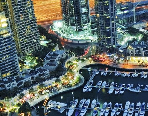 Self adhesive film Dubai Marina At Night