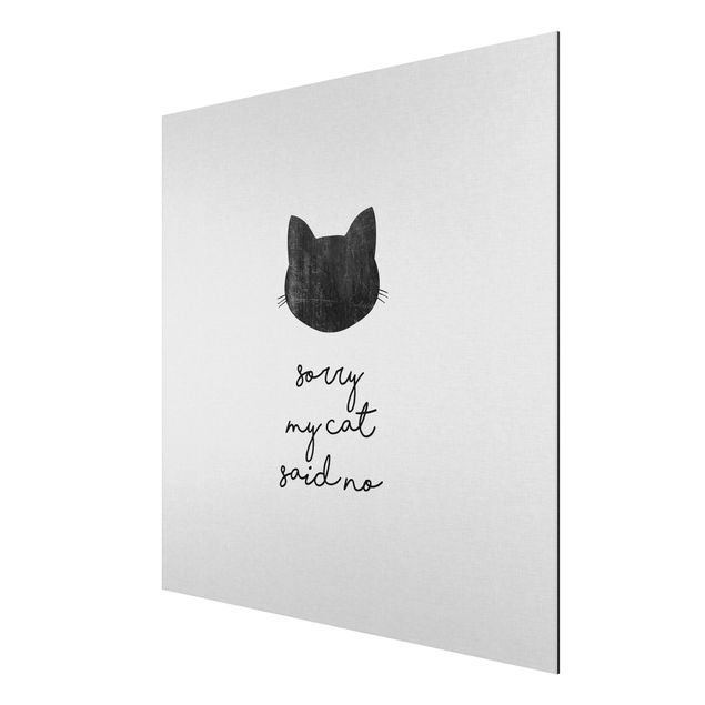 Animal canvas Pet Quote Sorry My Cat Said No