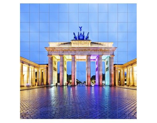 Adhesive films Illuminated Brandenburg Gate