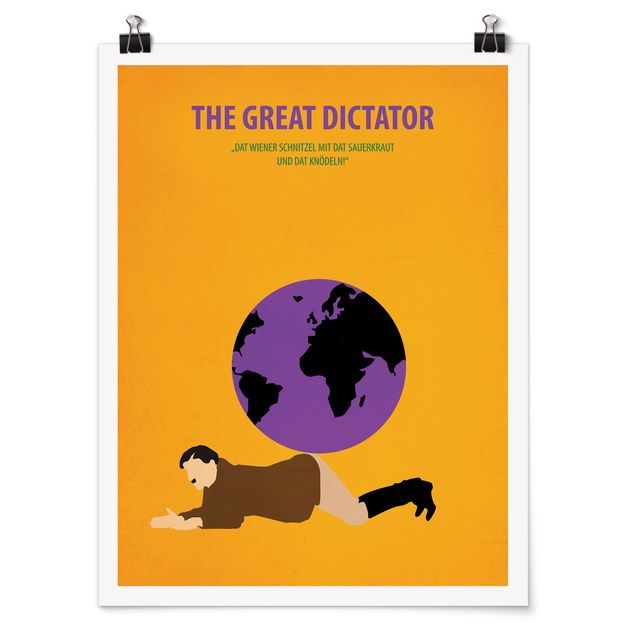 Contemporary art prints Film Poster The Great Dictator