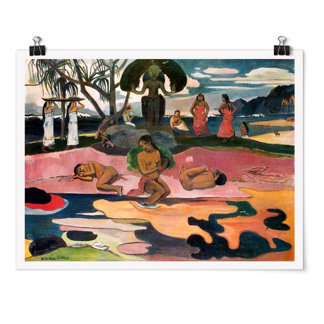 Landscape canvas prints Paul Gauguin - Day Of The Gods (Mahana No Atua)
