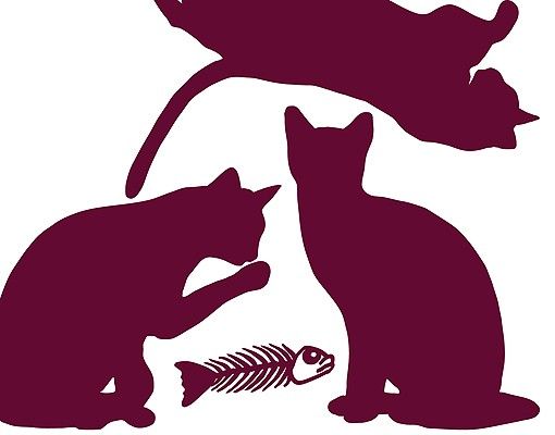 Animal wall decals No.RS66 Cat Gang