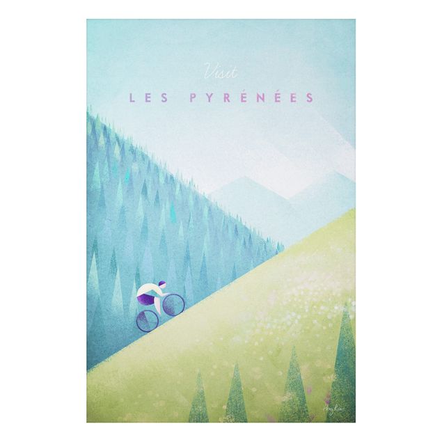 Prints landscape Travel Poster - The Pyrenees