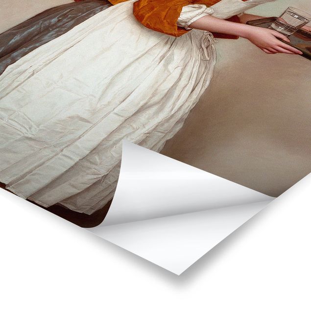 Poster print Jean Etienne Liotard - The Chocolate Girl