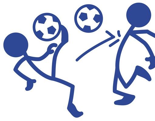 Sport wall decals No.RS99 Stick Figures Soccer