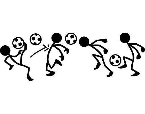 Self adhesive film No.RS99 Stick Figures Soccer