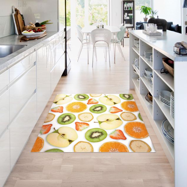 outdoor balcony rug Colourful Fruit Mix