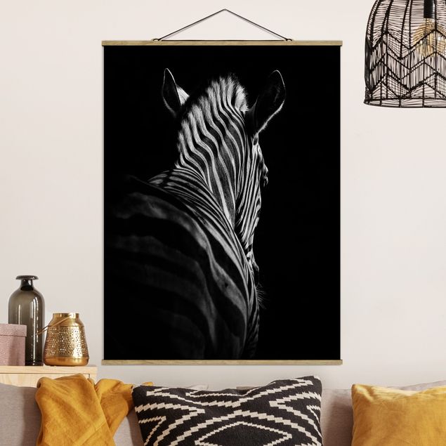 Kitchen Dark Zebra Silhouette