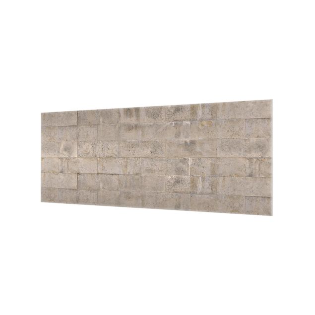 Glass Splashback - Brick Concrete - Panoramic