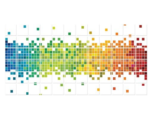 Tile films patterns Pixel Rainbow