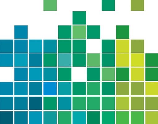 Tile films multicoloured Pixel Rainbow