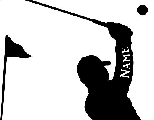 Wall decals quotes Wall Decal no.RS115 Customised text Golf
