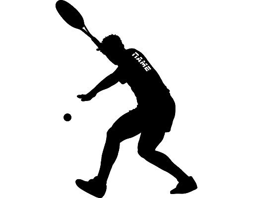 Wall stickers for cafe Wall Decal no.RS116 Customised text Tennis Player