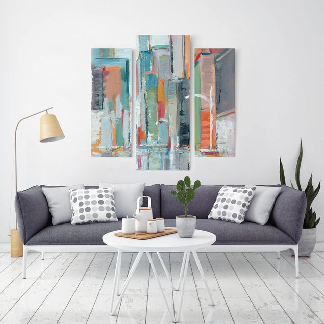 Abstract art prints Contemporary Downtown I