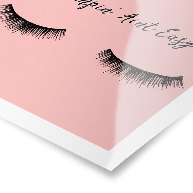 Prints pink Eyelashes Chat - Primpin'