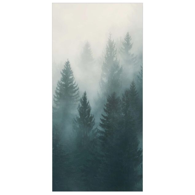 Room divider - Coniferous Forest In Fog