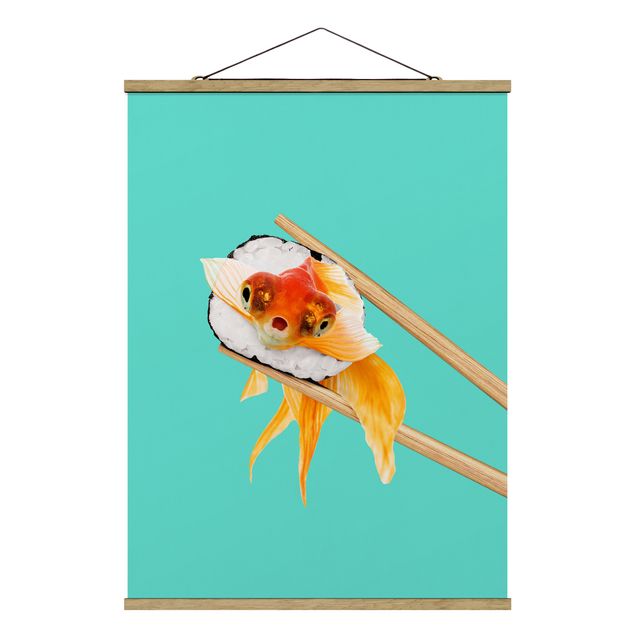Prints animals Sushi With Goldfish