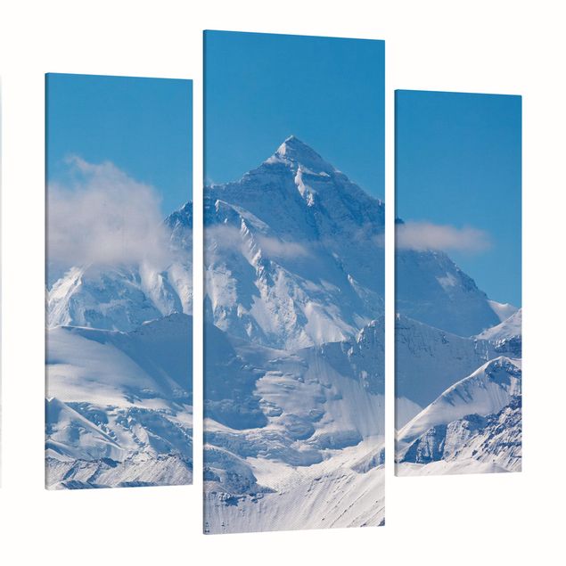 Canvas mountain Mount Everest